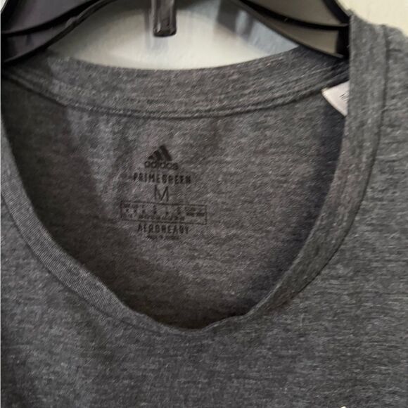 Adidas Classic Stripe Women's Sleeveless Tabk Top Size Medium Grey/White - Picture 4 of 7